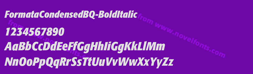 FormataCondensedBQ-BoldItalicPreview