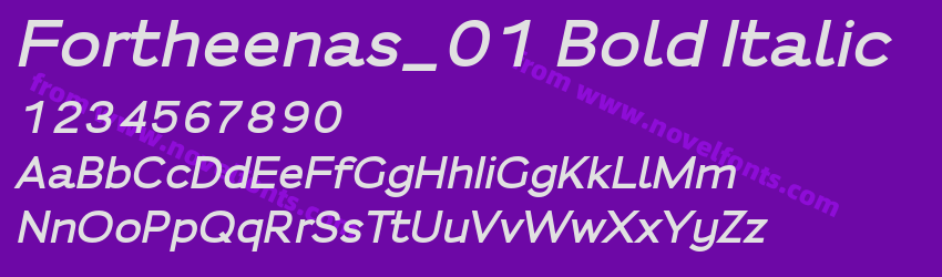 Fortheenas_01 Bold ItalicPreview