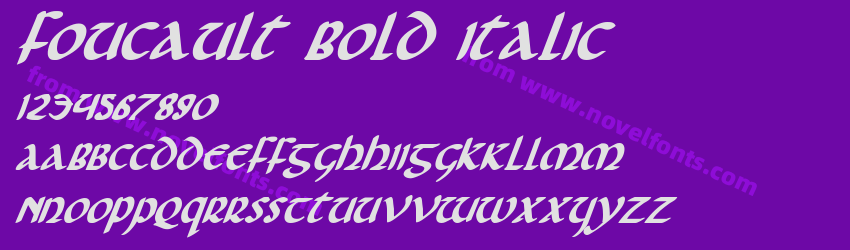 Foucault Bold ItalicPreview