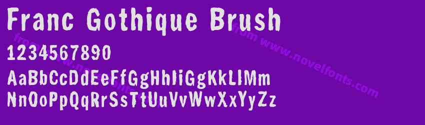 Franc Gothique BrushPreview