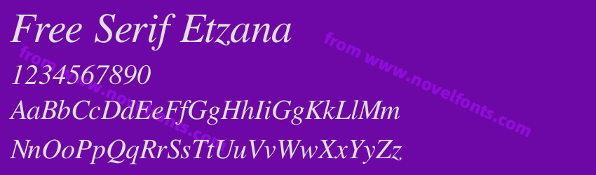 Free Serif EtzanaPreview