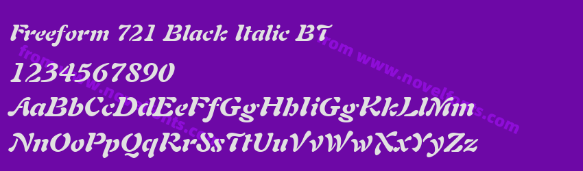 Freeform 721 Black Italic BTPreview