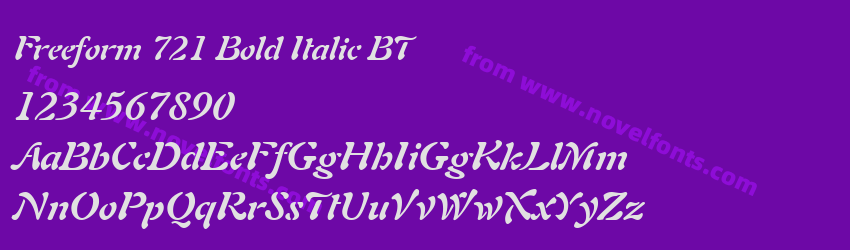 Freeform 721 Bold Italic BTPreview