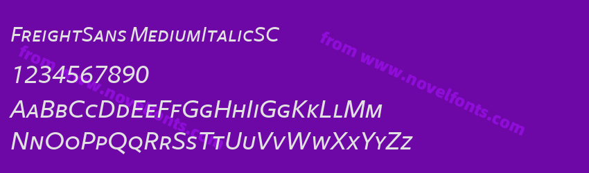 FreightSans MediumItalicSCPreview