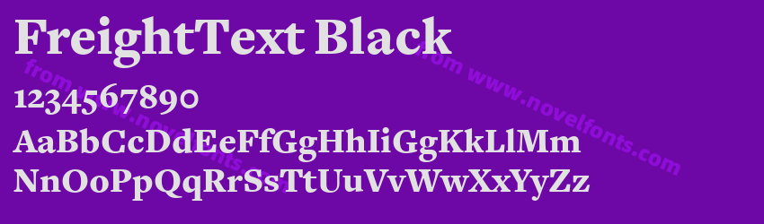 FreightText BlackPreview