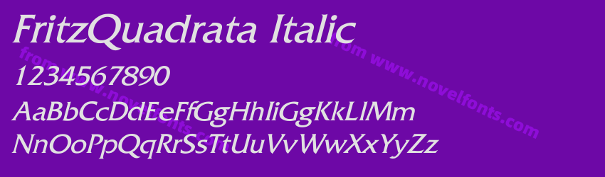 FritzQuadrata ItalicPreview