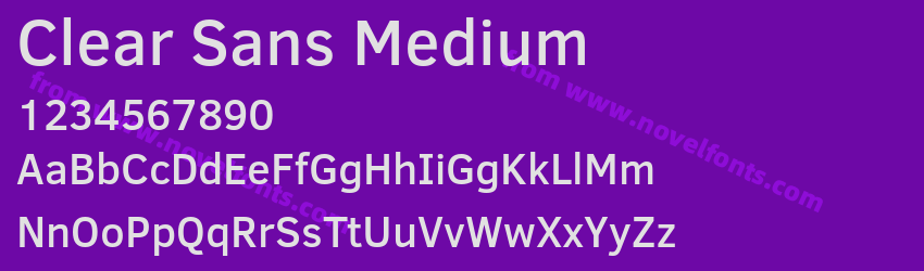 Clear Sans MediumPreview