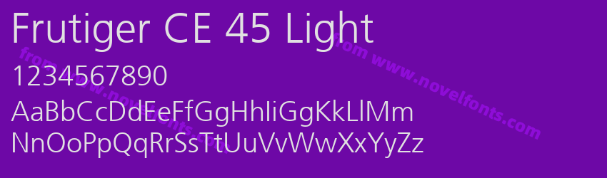 Frutiger CE 45 LightPreview