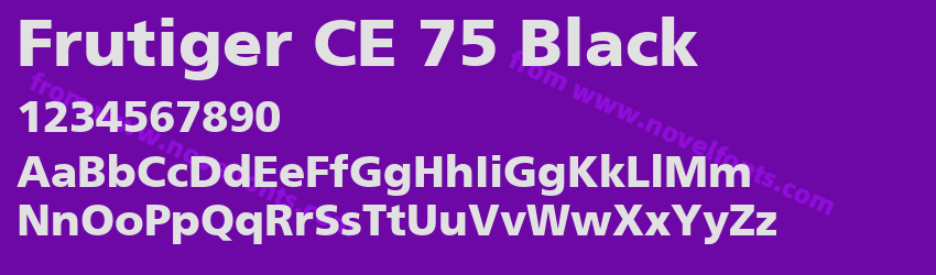 Frutiger CE 75 BlackPreview