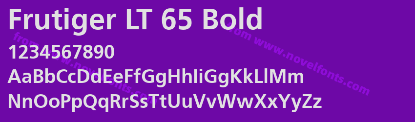 Frutiger LT 65 BoldPreview