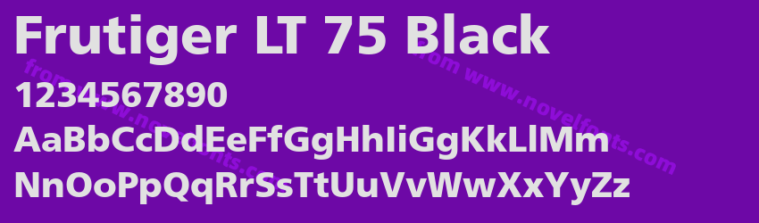 Frutiger LT 75 BlackPreview