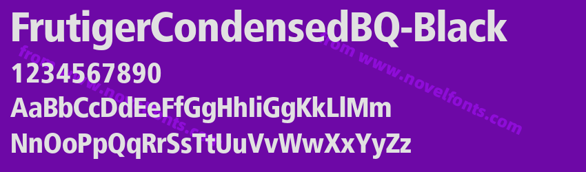 FrutigerCondensedBQ-BlackPreview