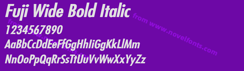 Fuji Wide Bold ItalicPreview