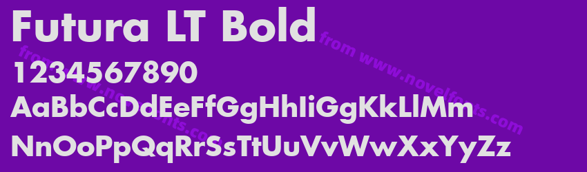 Futura LT BoldPreview