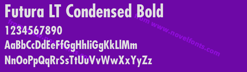 Futura LT Condensed BoldPreview