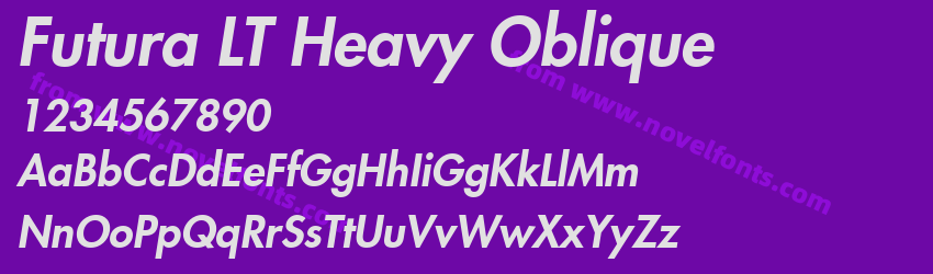 Futura LT Heavy ObliquePreview