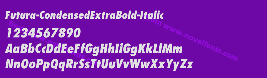 Futura-CondensedExtraBold-ItalicPreview