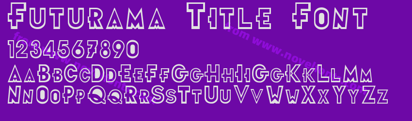 Futurama Title FontPreview