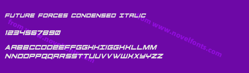 Future Forces Condensed ItalicPreview