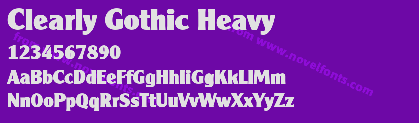 Clearly Gothic HeavyPreview