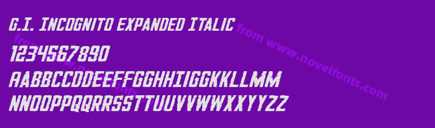 G.I. Incognito Expanded ItalicPreview