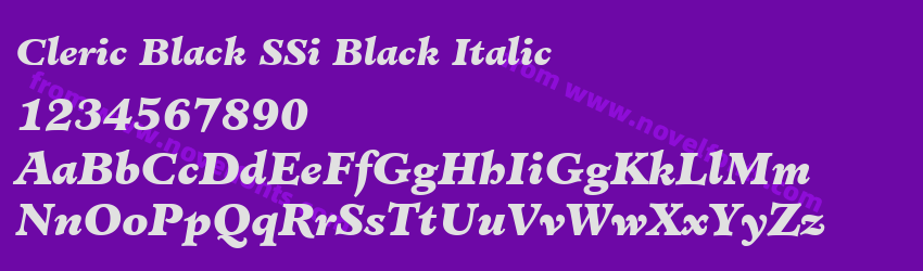 Cleric Black SSi Black ItalicPreview