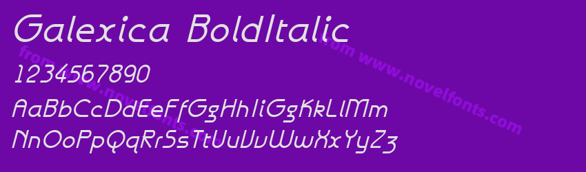 Galexica BoldItalicPreview