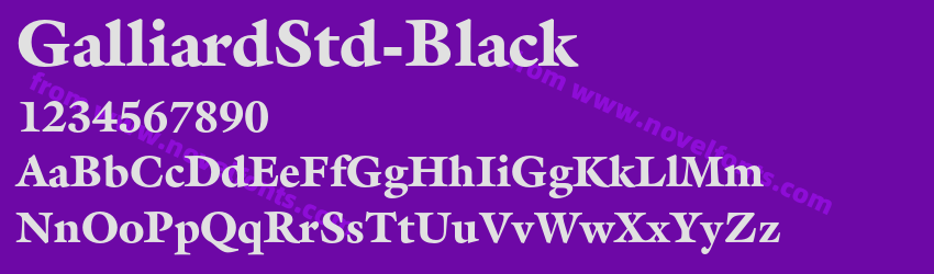 GalliardStd-BlackPreview