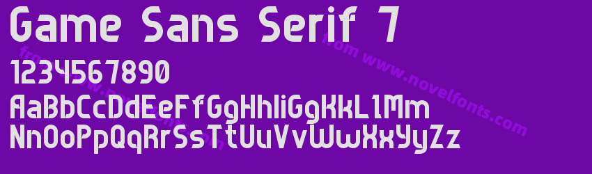 Game Sans Serif 7Preview