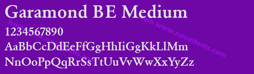 Garamond BE MediumPreview