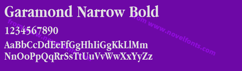 Garamond Narrow BoldPreview