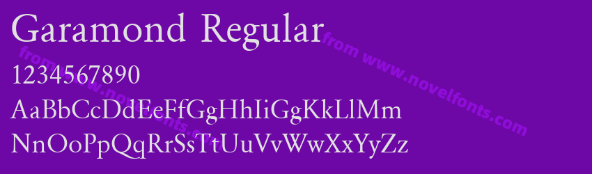 Garamond RegularPreview