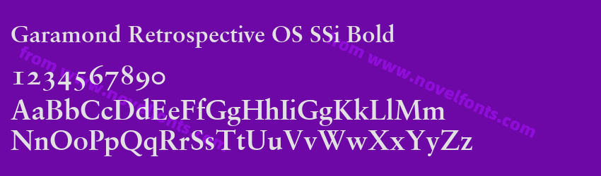 Garamond Retrospective OS SSi BoldPreview