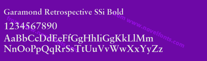 Garamond Retrospective SSi BoldPreview