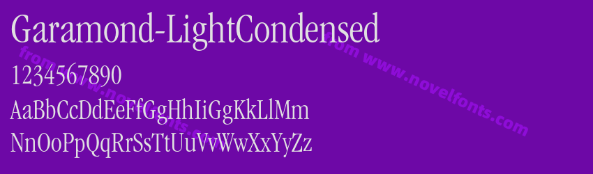 Garamond-LightCondensedPreview