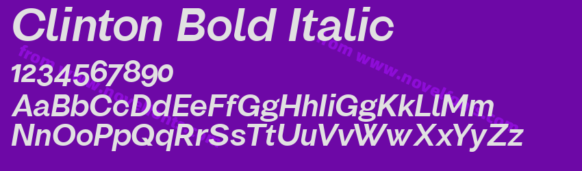 Clinton Bold ItalicPreview