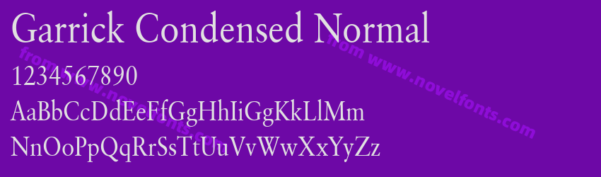 Garrick Condensed NormalPreview