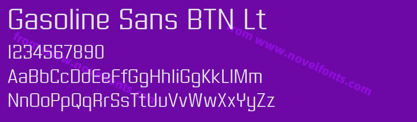 Gasoline Sans BTN LtPreview