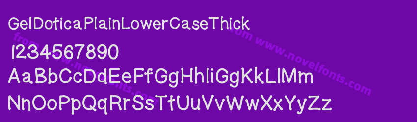 GelDoticaPlainLowerCaseThickPreview