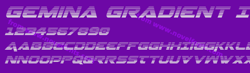 Gemina Gradient ItalicPreview