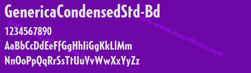 GenericaCondensedStd-BdPreview