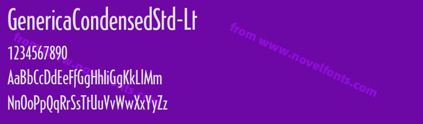 GenericaCondensedStd-LtPreview