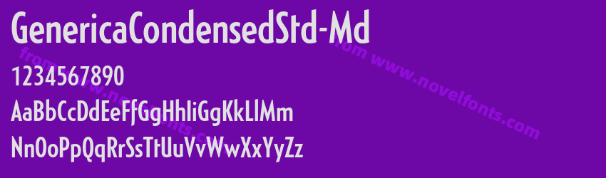 GenericaCondensedStd-MdPreview