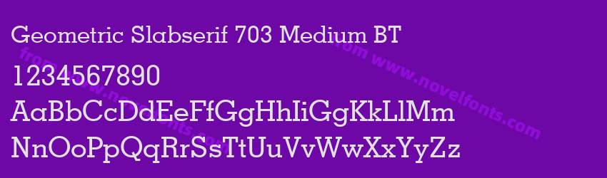 Geometric Slabserif 703 Medium BTPreview