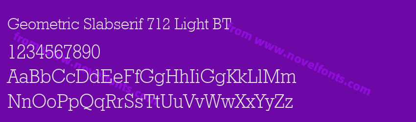 Geometric Slabserif 712 Light BTPreview