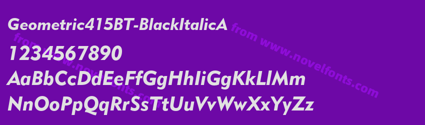 Geometric415BT-BlackItalicAPreview