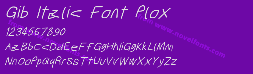 Gib Italic Font PloxPreview