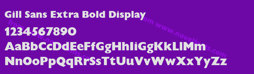 Gill Sans Extra Bold DisplayPreview