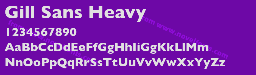 Gill Sans HeavyPreview