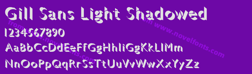 Gill Sans Light ShadowedPreview